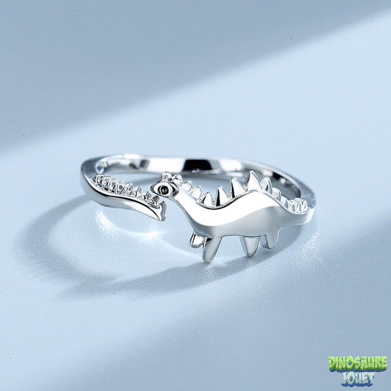Bague ajustable fantaisie stégosaure