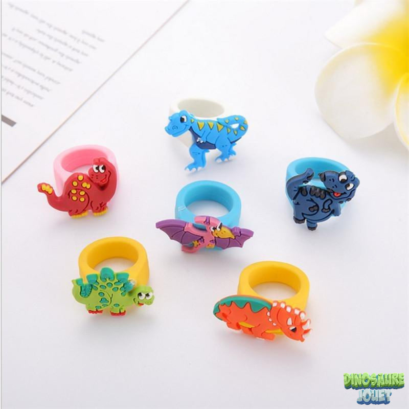 Bague Plastique Dinosaure