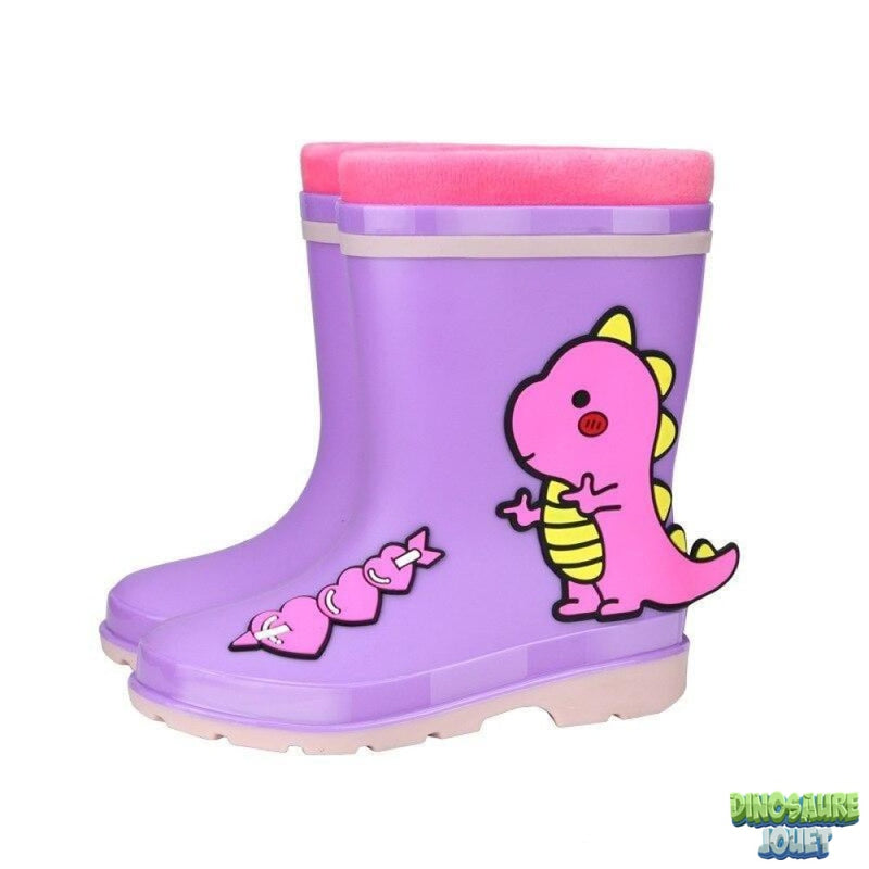 Bottes de pluie rigolotes Dinosaure