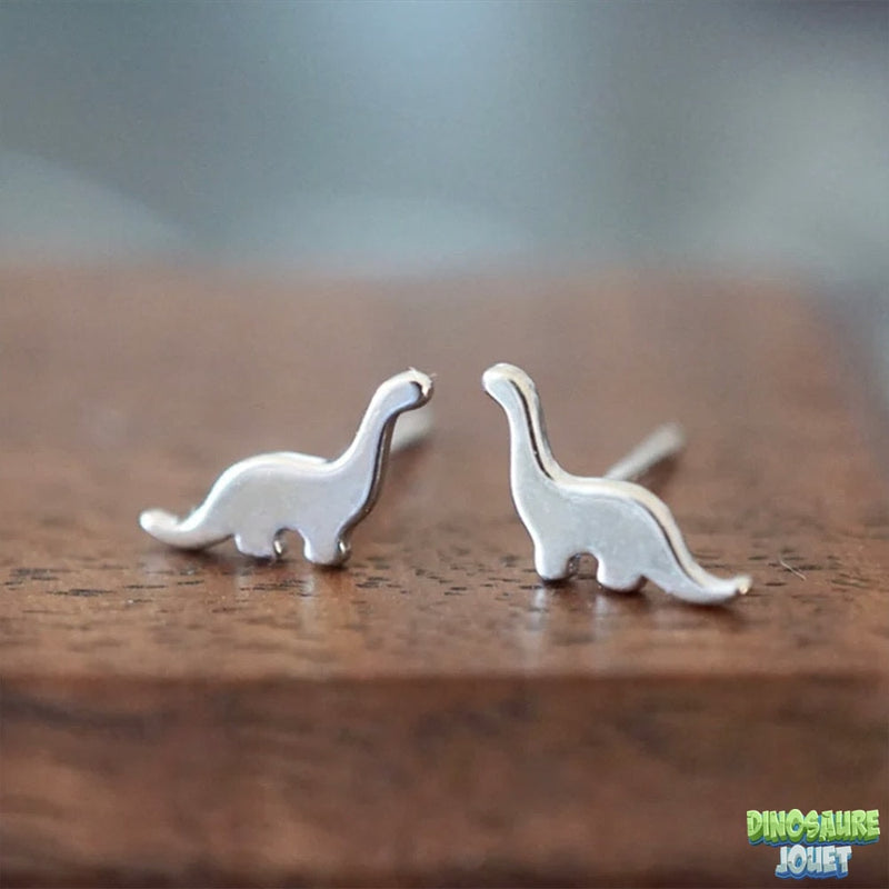 Boucles d’oreille en métal Dinosaure
