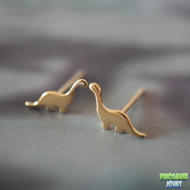 Boucles d’oreille en métal Dinosaure