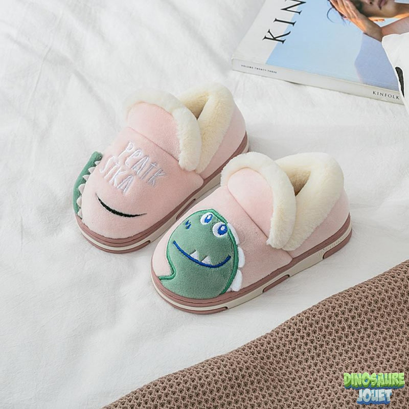 Chausson chaud pour l’hiver Dinosaure