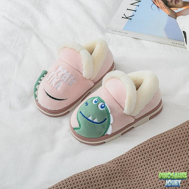 Chausson chaud pour l’hiver Dinosaure
