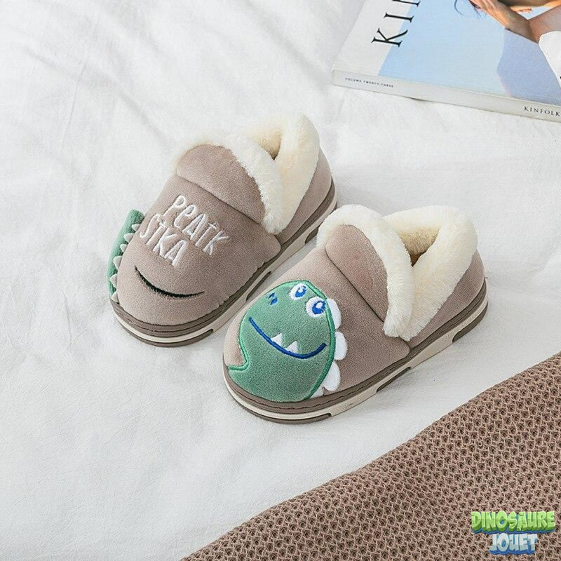 Chausson chaud pour l’hiver Dinosaure