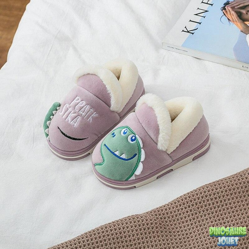 Chausson chaud pour l’hiver Dinosaure