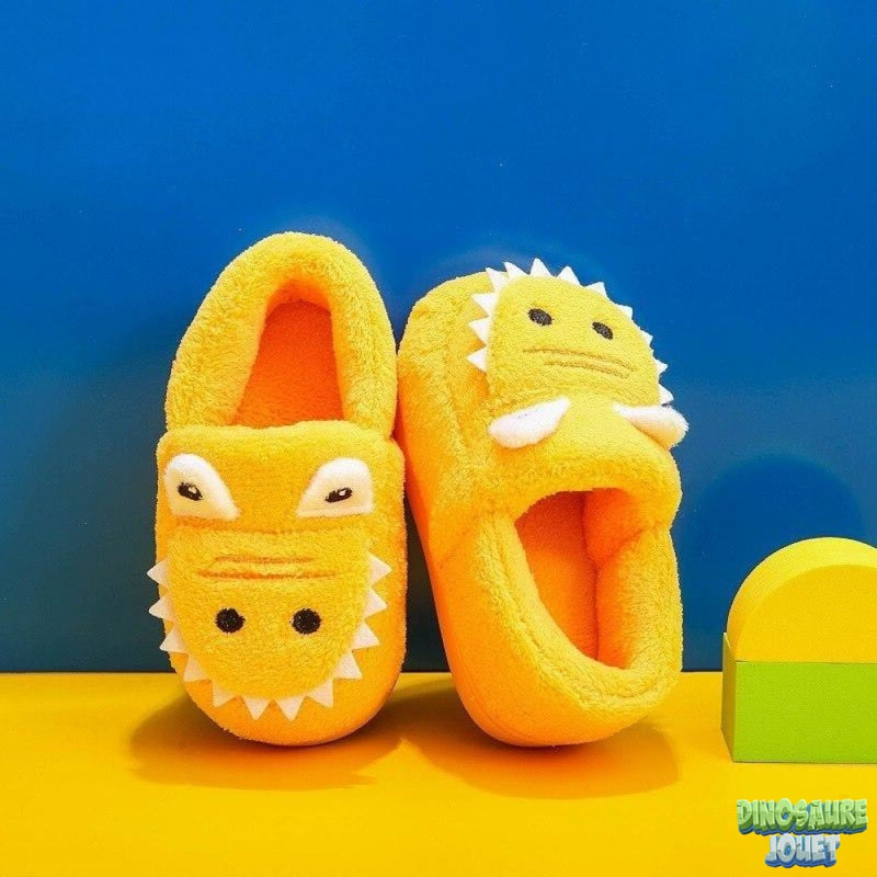 Chausson Dinosaure rose