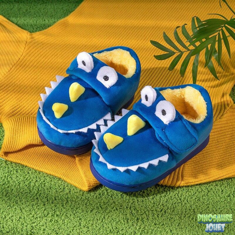 Chaussons Dinosaure T-Rex Bleu