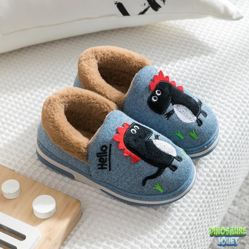 Chausson hiver Dinosaure