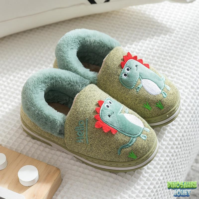 Chausson hiver Dinosaure