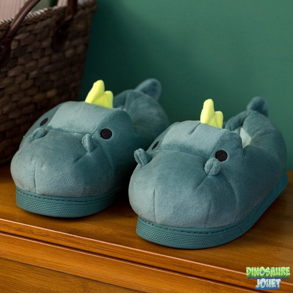 Chausson peluche garcon Dinosaure