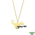 Collier pendentif dinosaure T-rex