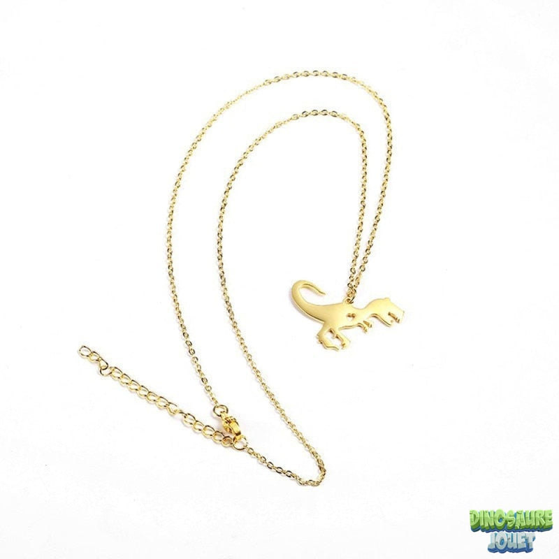 Collier pendentif dinosaure T-rex
