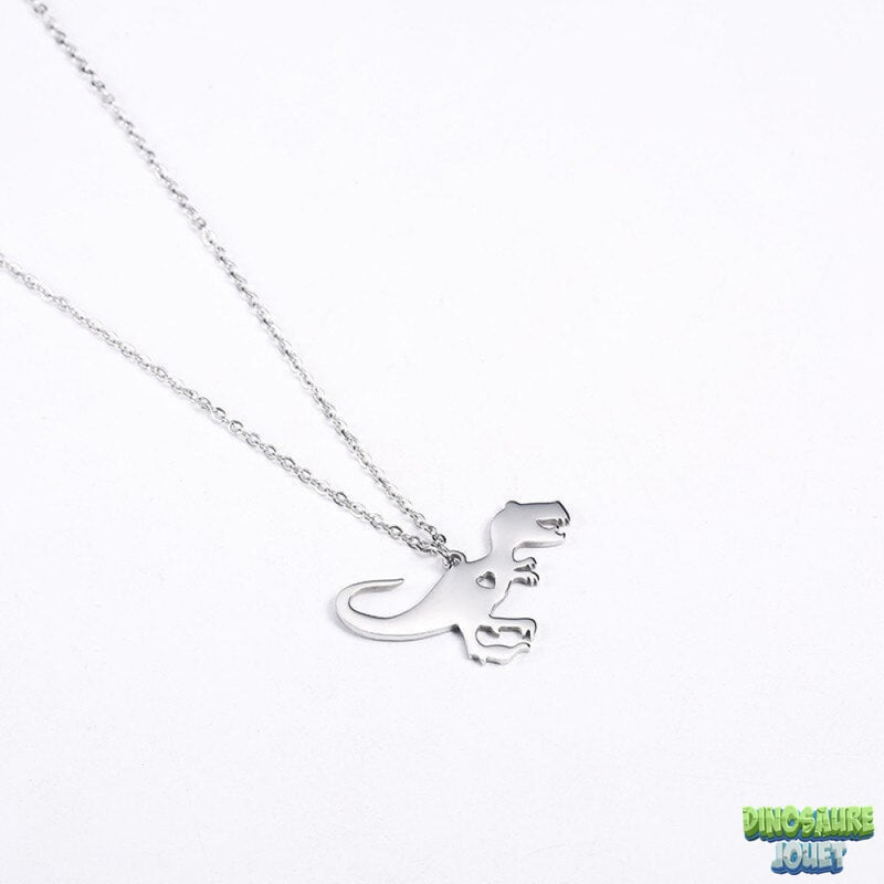 Collier pendentif dinosaure T-rex