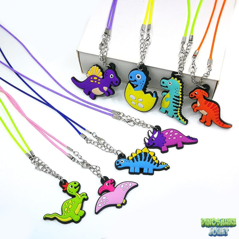 Collier rigolos Dinosaure