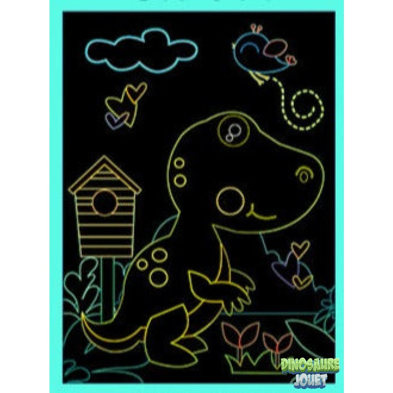 Coloriage à gratter Dinosaure