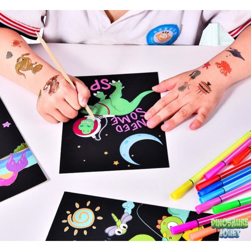 Coloriage à gratter Dinosaure