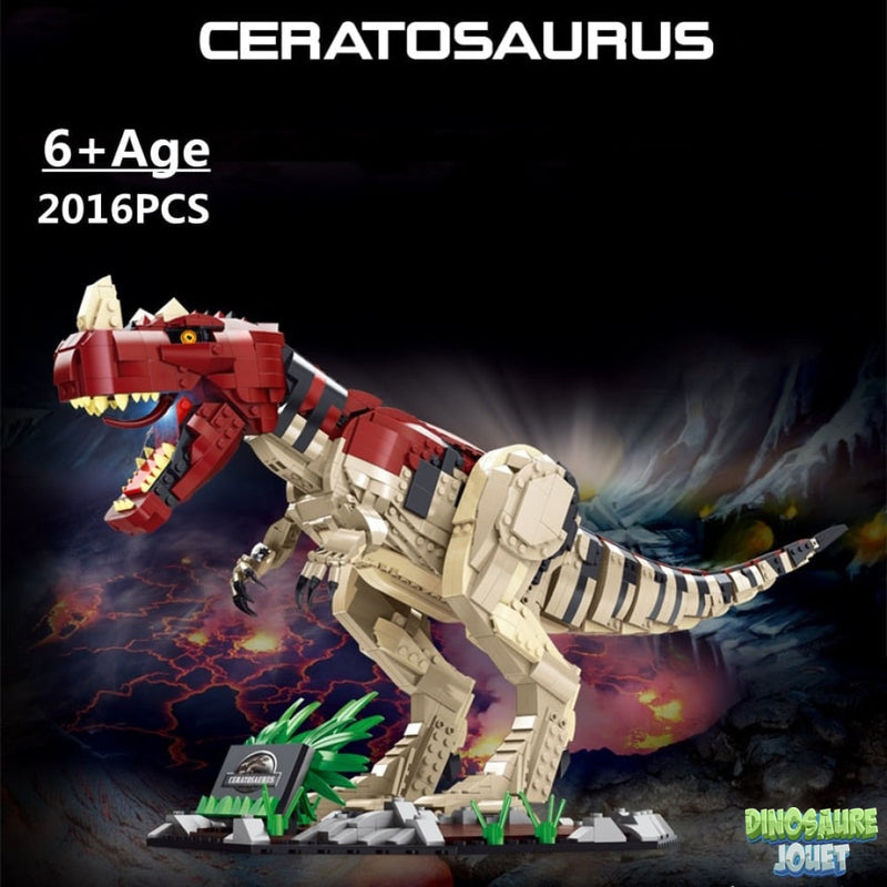 Construction lego Dinosaure ceratosaurus