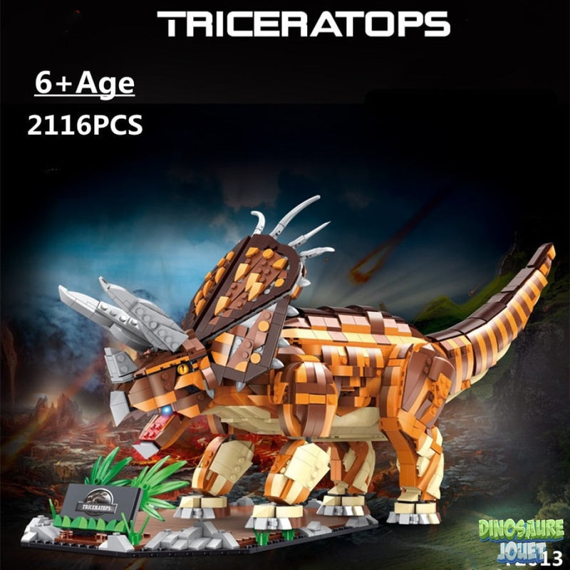 Construction lego Dinosaure tricératops