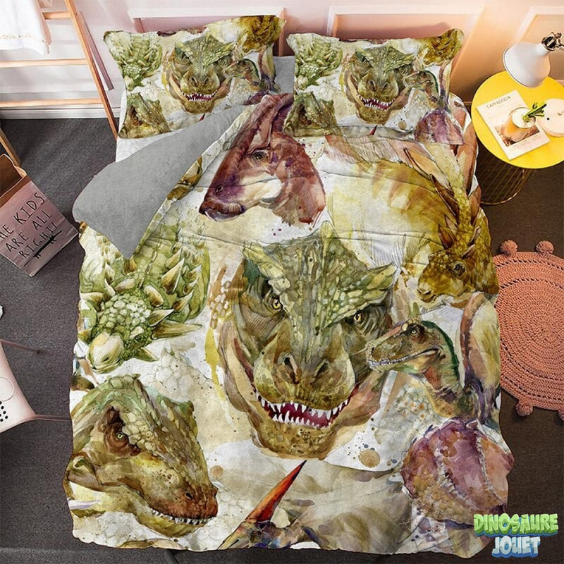 Couette de lit Dinosaure réversible