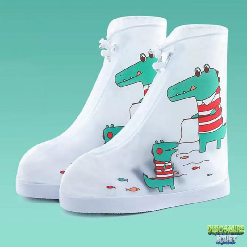Couvre chaussure pvc Dinosaure