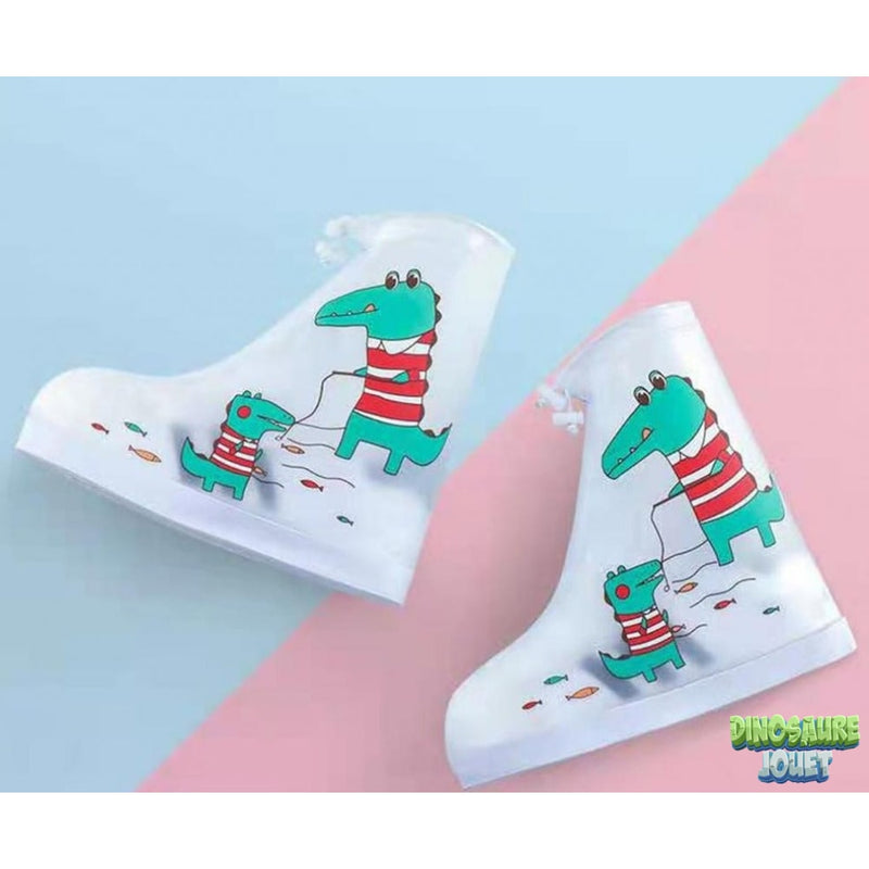 Couvre chaussure pvc Dinosaure