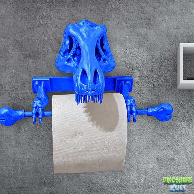 Derouleur papier wc Dinosaure bleu