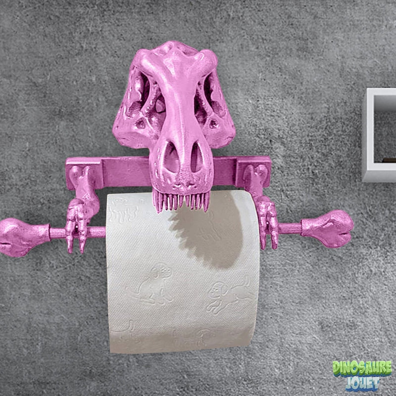 Derouleur papier wc Dinosaure rose
