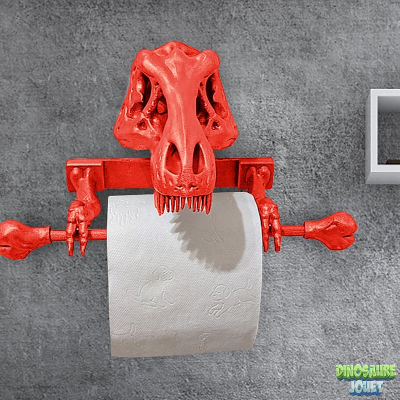 Derouleur papier wc Dinosaure rouge