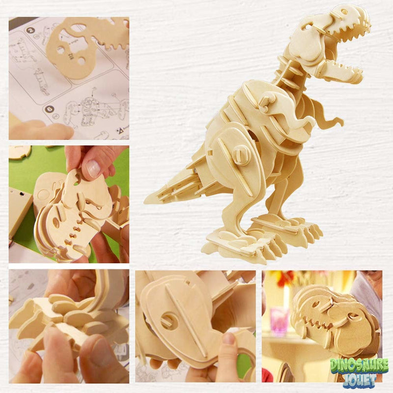 Dinosaure à construire en bois