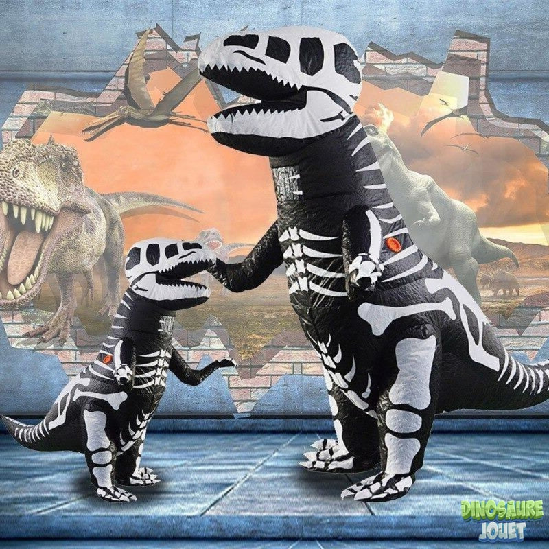 Deguisement Dinosaure Gonflable T-Rex Gris