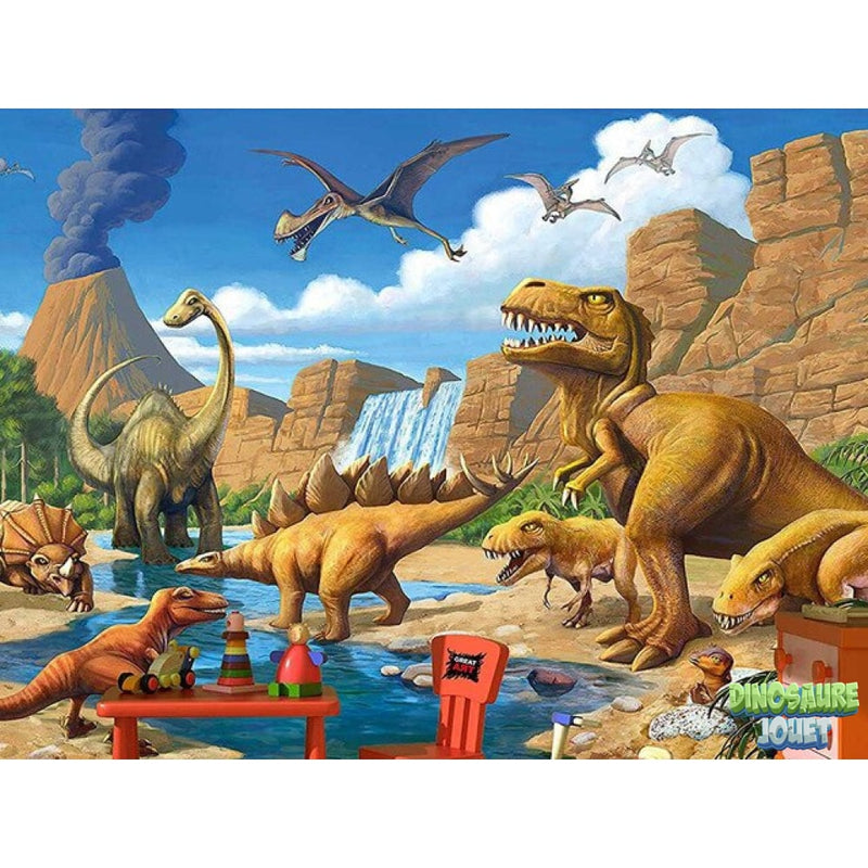 Dinosaure peinture diamant