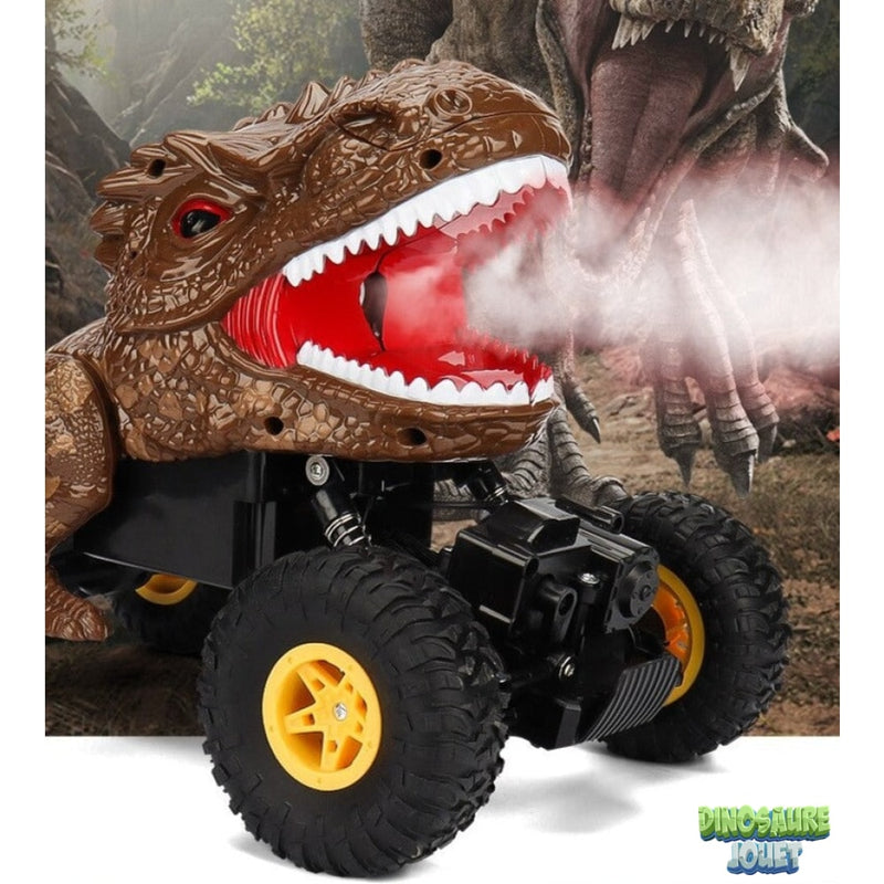 Dinosaure t rex voiture