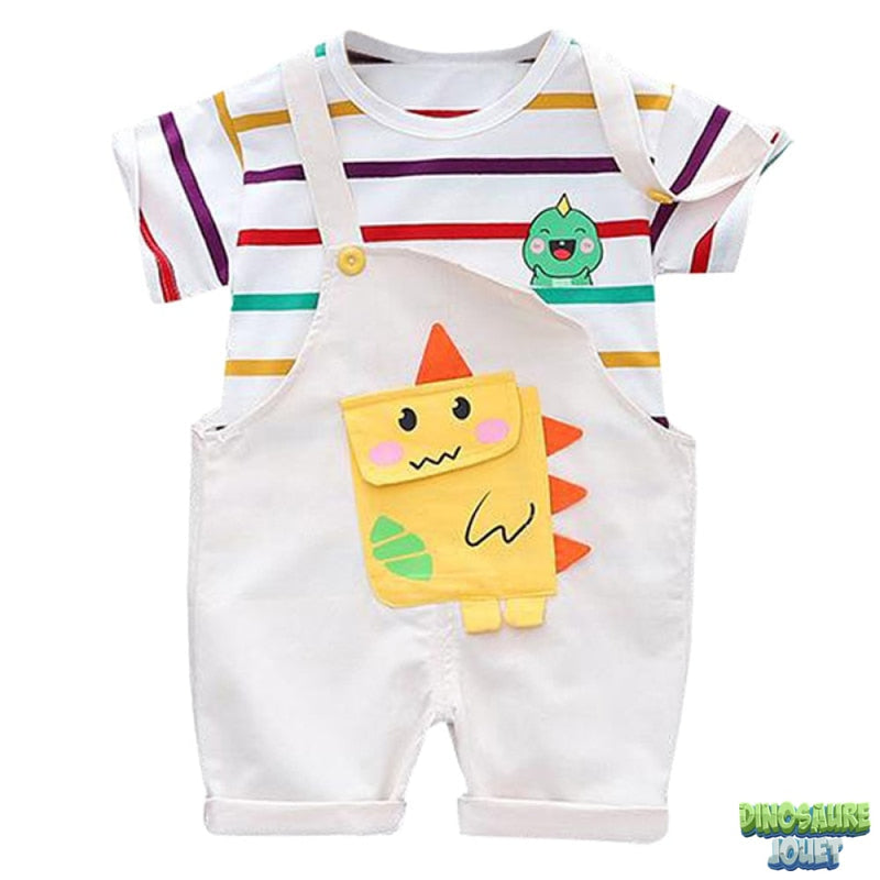 Ensemble bébé bretelle Dinosaure