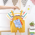 Ensemble bébé bretelle Dinosaure