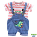 Ensemble bretelle garçon Dinosaure