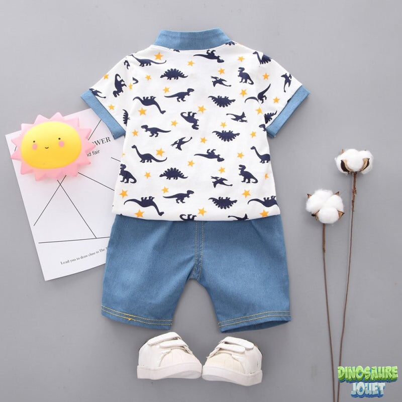 Ensemble short garçon Dinosaure