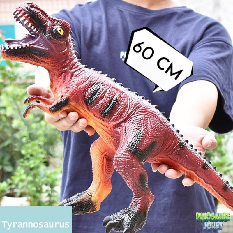 Figurine sonore dinosaure T-rex rouge
