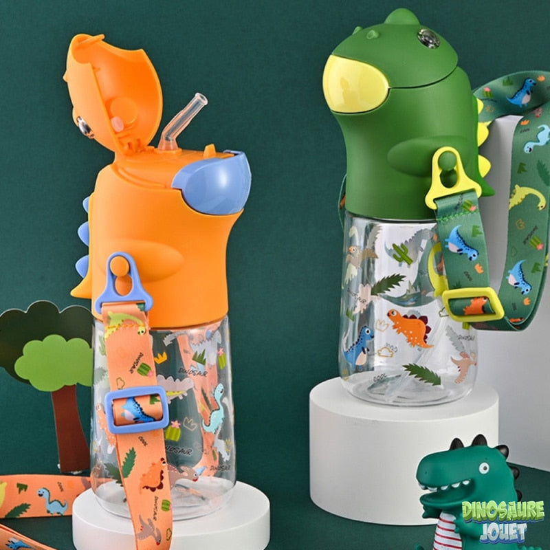 Gourde paille bébé Dinosaure