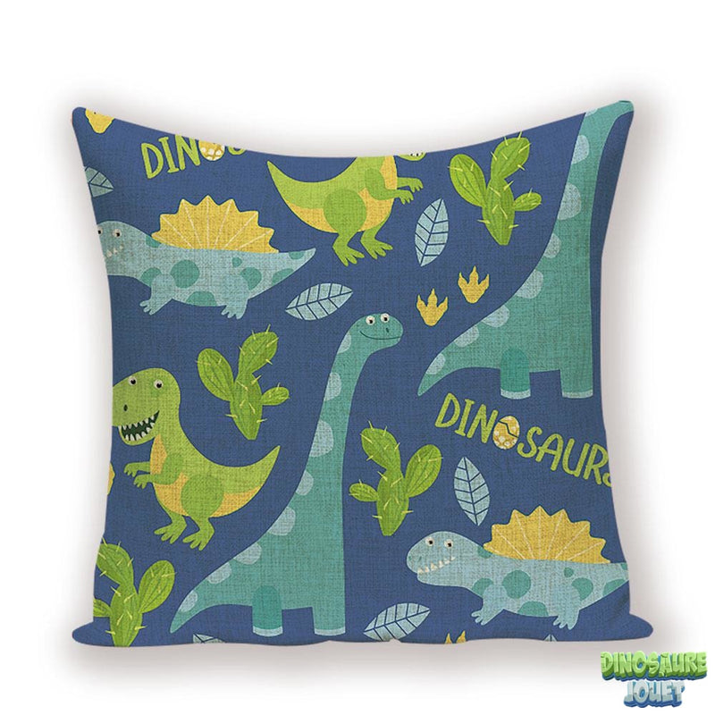 Housse coussin motif Dinosaure