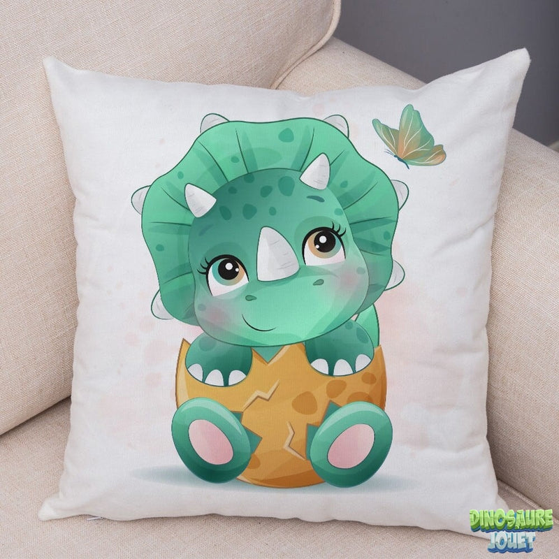 Housse de coussin bébé Dinosaure