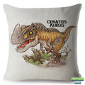 Housse de coussin carré Dino fun