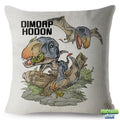 Housse de coussin carré Dino fun