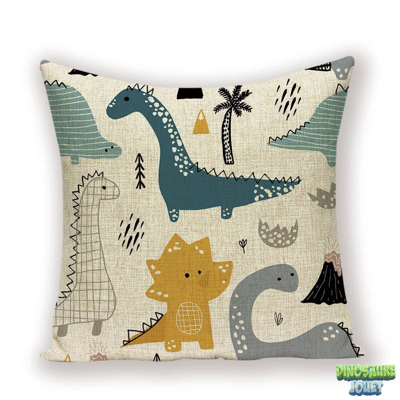 Housse de coussin design Dinosaure