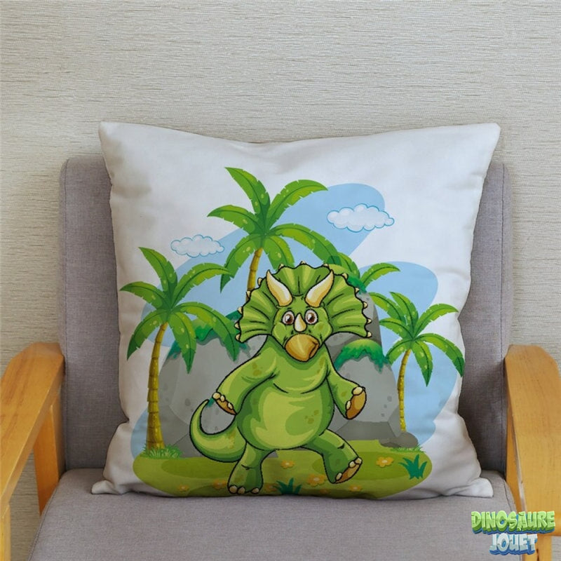 Housse de coussin Dinosaure au jurassique