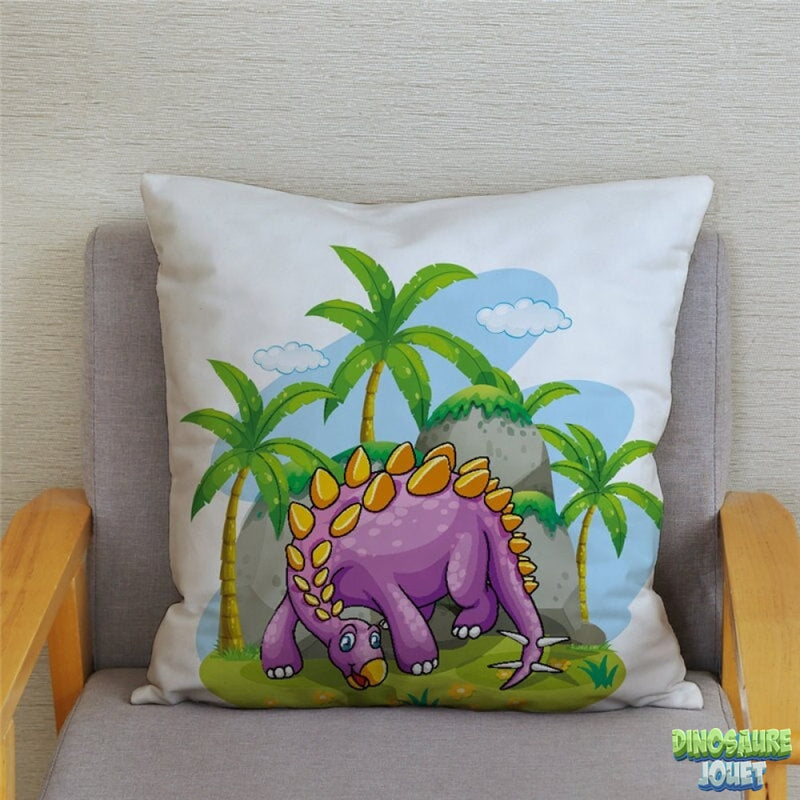 Housse de coussin Dinosaure au jurassique