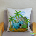 Housse de coussin Dinosaure au jurassique