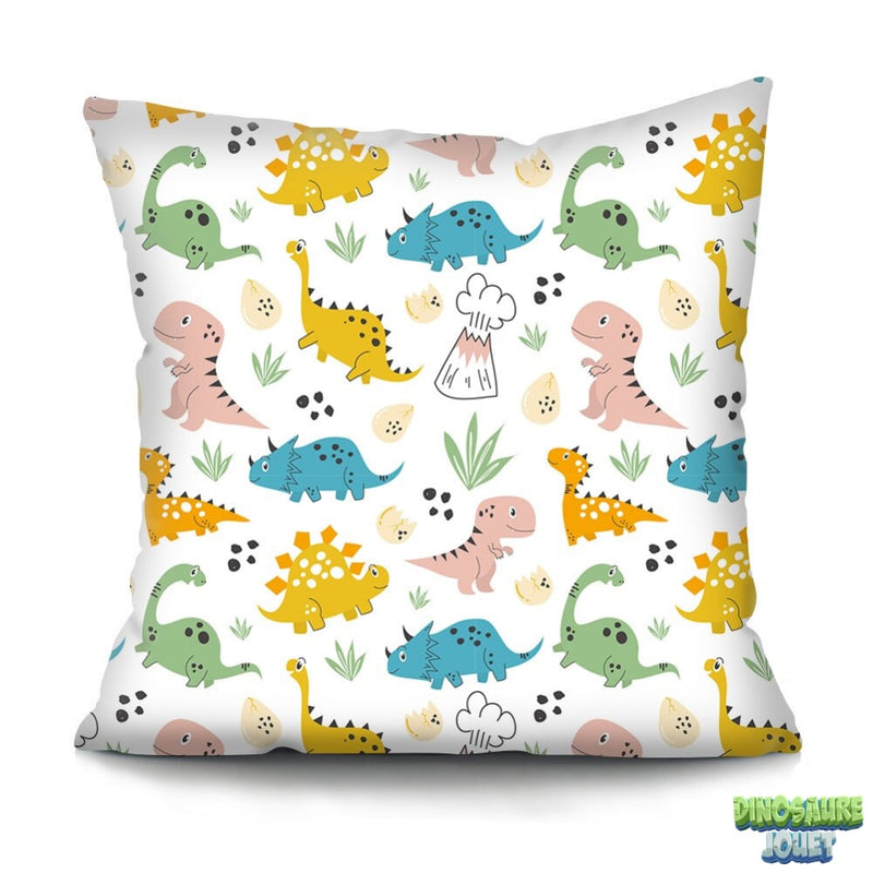 Housse de coussin imprimé 60x60 Dinosaure