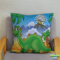 Housse de coussin rigolo Dinosaure