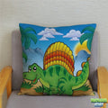 Housse de coussin rigolo Dinosaure