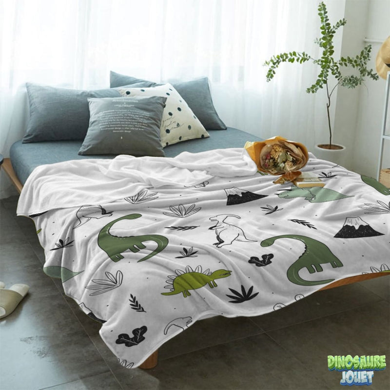 Jete de lit motif Dinosaure